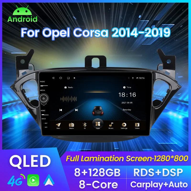 QLED Screen With Knobs Car Radio For Opel Corsa 2014 - 2019 Multimedia Player Navigation GPS For Carplay Android auto bt No 2din
QLED Screen With Knobs Car Radio For Opel Corsa 2014 - 2019 Multimedia Player Navigation GPS For Carplay Android auto bt No 2din