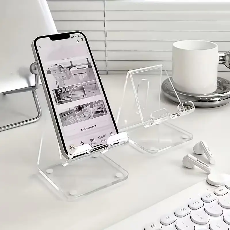 Minimalist Clear Acrylic Bracket, Transparent Desktop Phone Holder, Multi-angle Lazy Stand for Tablet & Smartphone
Minimalist Clear Acrylic Bracket, Transparent Desktop Phone Holder, Multi-angle Lazy Stand for Tablet & Smartphone