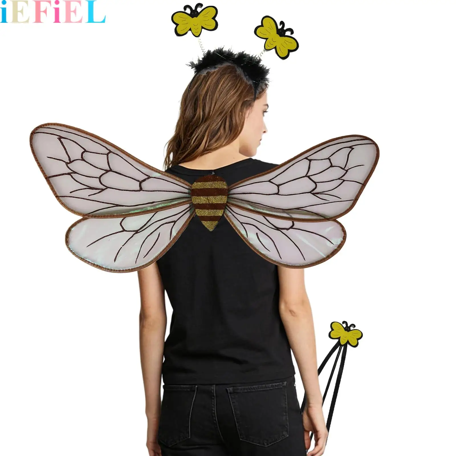 Adults Kids Bee Wings Antenna Headband Etc Costume Accessories for Halloween Festivals Concerts Cosplay Themed Events
Adults Kids Bee Wings Antenna Headband Etc Costume Accessories for Halloween Festivals Concerts Cosplay Themed Events