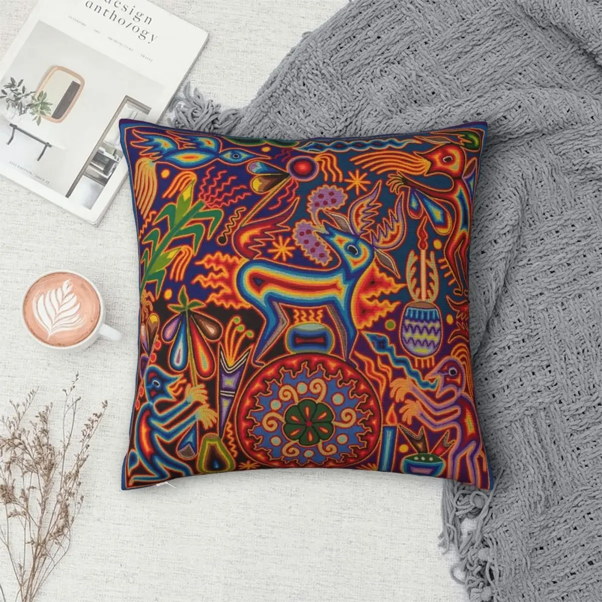 Huichol Pillowcase Polyester Pillows Cover Cushion Comfort Throw Pillow Sofa Decorative Cushions Used for Home Bedroom Sofa
Huichol Pillowcase Polyester Pillows Cover Cushion Comfort Throw Pillow Sofa Decorative Cushions Used for Home Bedroom Sofa
