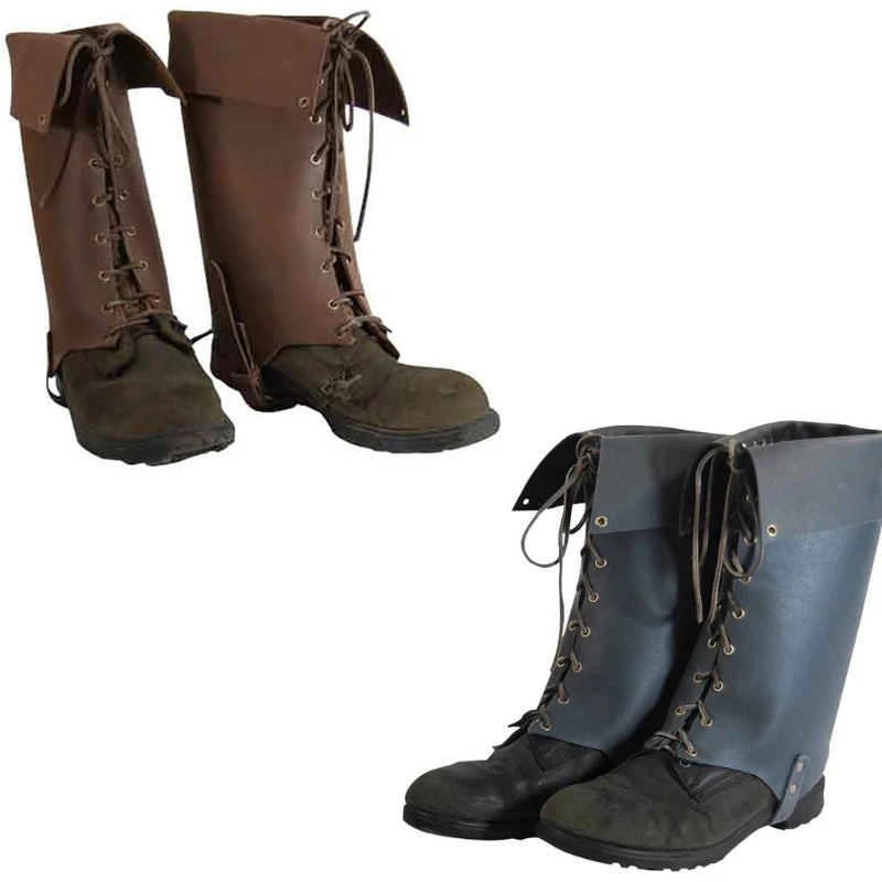 Pu Leathers Boot Cover Spats Medieval Gaiters Knight Leg Guards Cosplay H9ED
Pu Leathers Boot Cover Spats Medieval Gaiters Knight Leg Guards Cosplay H9ED