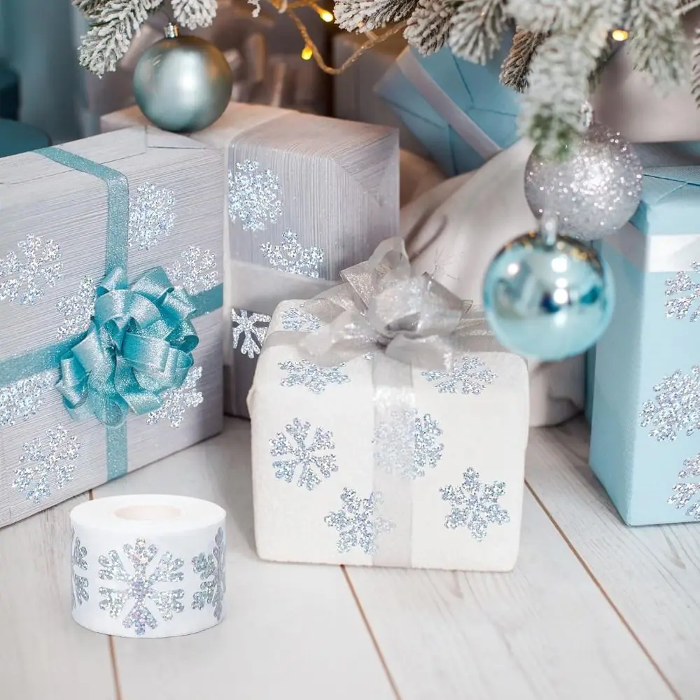 500pcs/roll Laser Type Christmas Stickers Snowflake Waterproof Snowflake Stickers Decorative Paper Reflective Labels
500pcs/roll Laser Type Christmas Stickers Snowflake Waterproof Snowflake Stickers Decorative Paper Reflective Labels