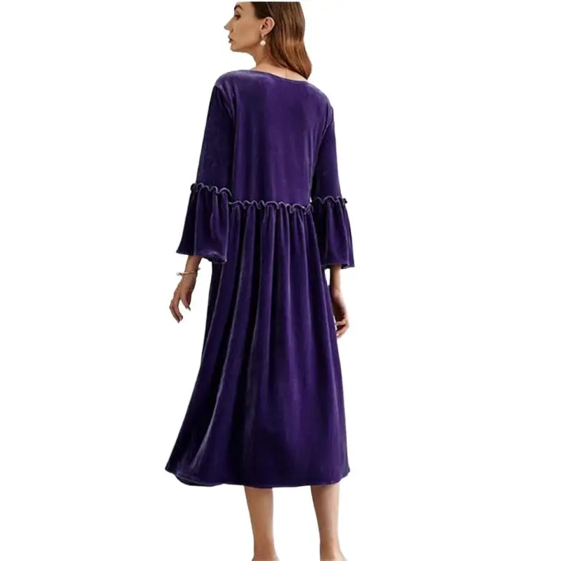 Three Quarter Flare Sleeves Long Dress Women Autumn Stylish High Waist A-Line Dresses Evening Party Clothes Elegant Vestidos
Three Quarter Flare Sleeves Long Dress Women Autumn Stylish High Waist A-Line Dresses Evening Party Clothes Elegant Vestidos