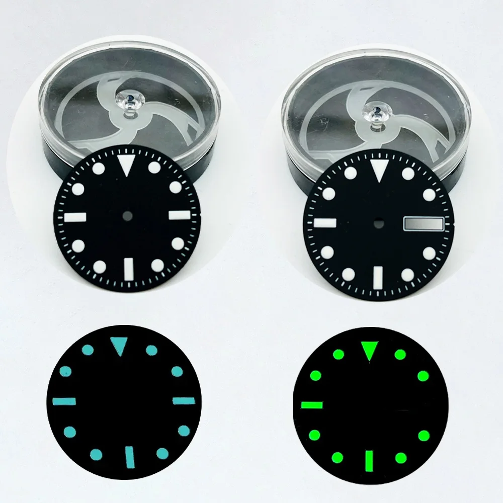 Mod NH35 Dial 28.5mm Watch Dial Fit for SKX007 SPRD 6105 Turtle Watch Case Crown at 3.0 3.8 4.1H NH35 Blue Green Luminous Dial
Mod NH35 Dial 28.5mm Watch Dial Fit for SKX007 SPRD 6105 Turtle Watch Case Crown at 3.0 3.8 4.1H NH35 Blue Green Luminous Dial