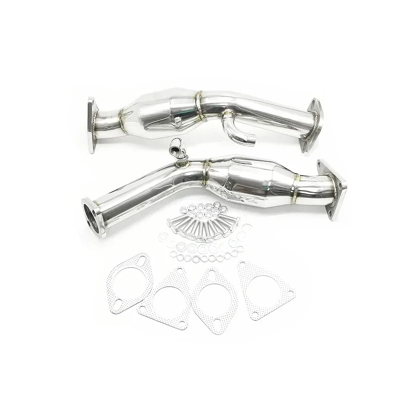 High Performance Exhaust Downpipe Test Pipe with resonated Straight For Nissan 370z Infiniti G37 Automobile Accessories 
High Performance Exhaust Downpipe Test Pipe with resonated Straight For Nissan 370z Infiniti G37 Automobile Accessories