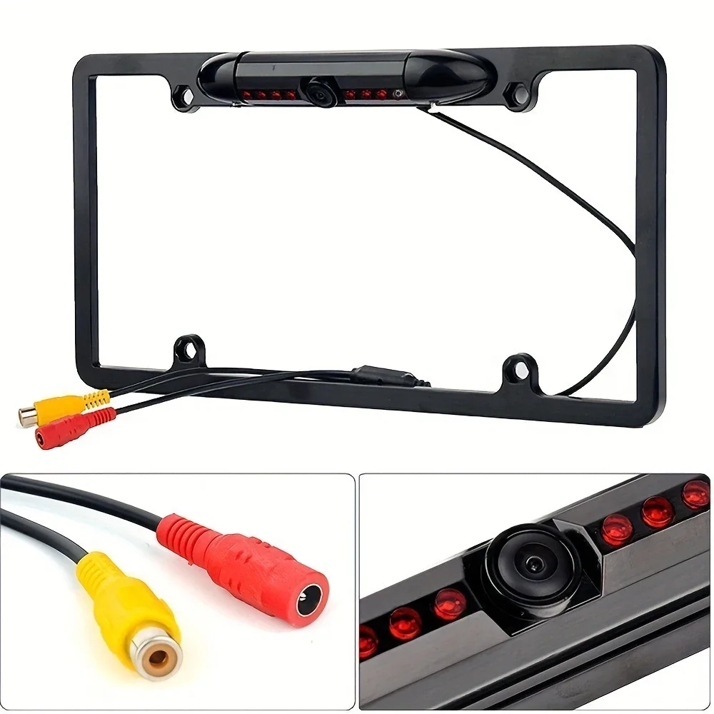 License Plate Camera, Backup Camera with 8LED Night Vision, Universal Car Rear View Camera for Any Vehicle Waterproof Parking
License Plate Camera, Backup Camera with 8LED Night Vision, Universal Car Rear View Camera for Any Vehicle Waterproof Parking