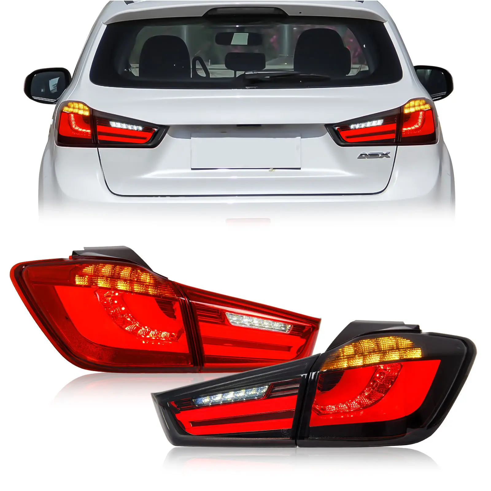 Светодиодные задние фонари для Mitsubishi Outlander Sport ASX RVR 2011-2019 со светодиодной подсветкой
Светодиодные задние фонари для Mitsubishi Outlander Sport ASX RVR 2011-2019 со светодиодной подсветкой