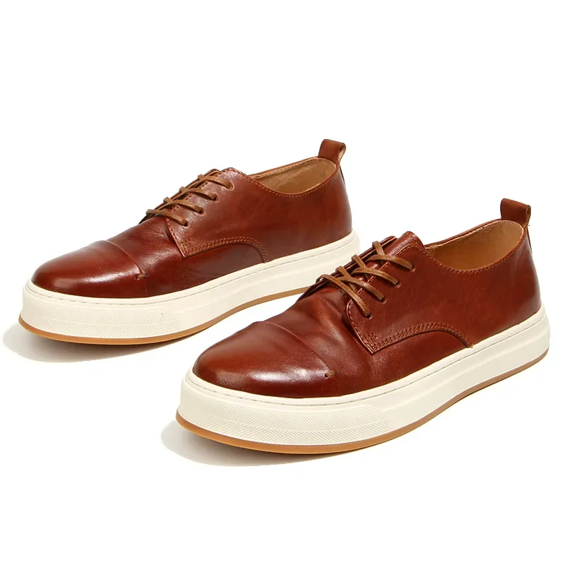 Fashion Highquality Retro Cowhide Men's Shoes Casual Sports Shoes Outdoor Running Genuine Leather Brownblack Sneakers Hiking
Fashion Highquality Retro Cowhide Men's Shoes Casual Sports Shoes Outdoor Running Genuine Leather Brownblack Sneakers Hiking