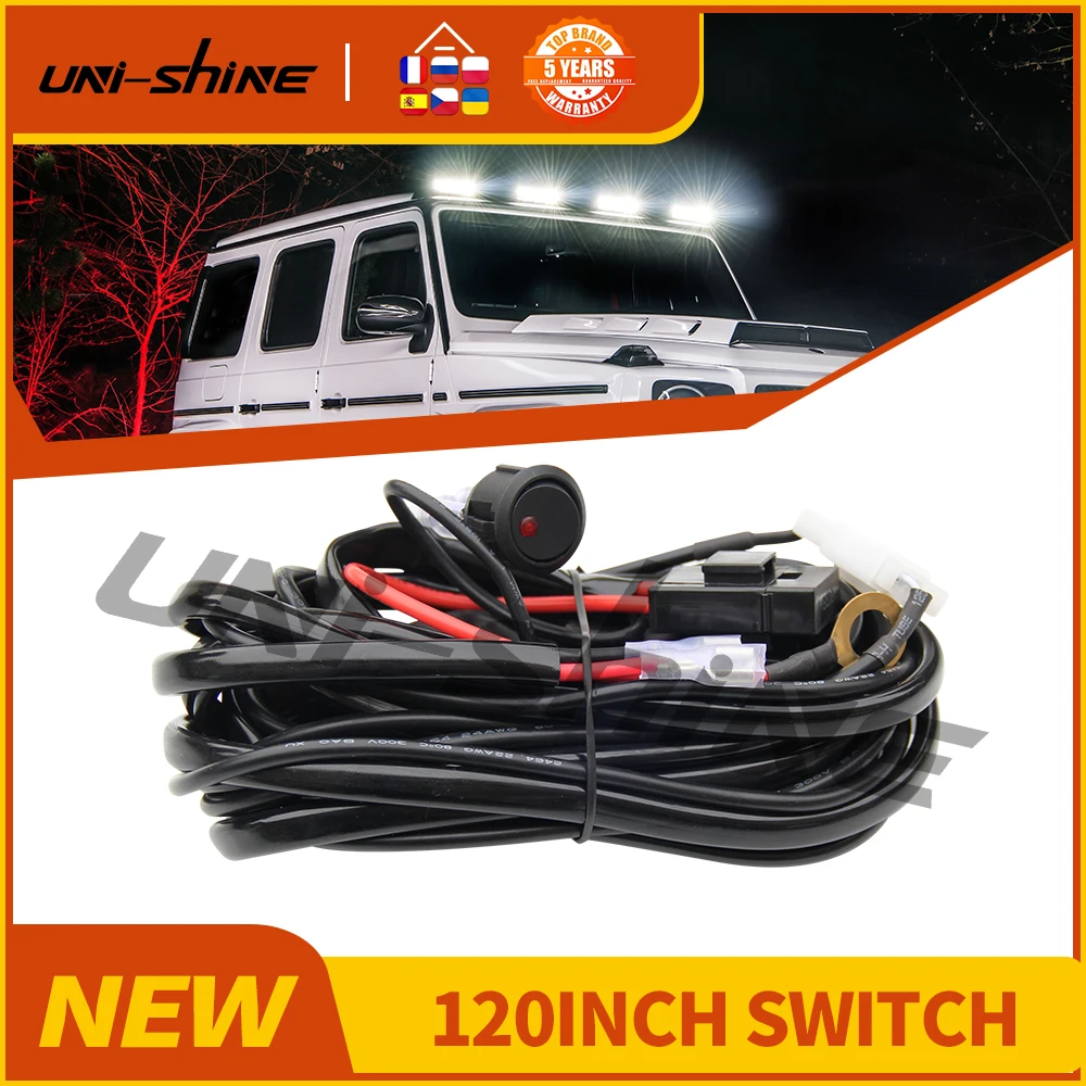 UNISHINE LED Work Light 3M Wiring Harness Kit For 1 Light Fuse On-off Switch 120" 12V For ATV UTV Offroad Vehicles Trailer
UNISHINE LED Work Light 3M Wiring Harness Kit For 1 Light Fuse On-off Switch 120" 12V For ATV UTV Offroad Vehicles Trailer