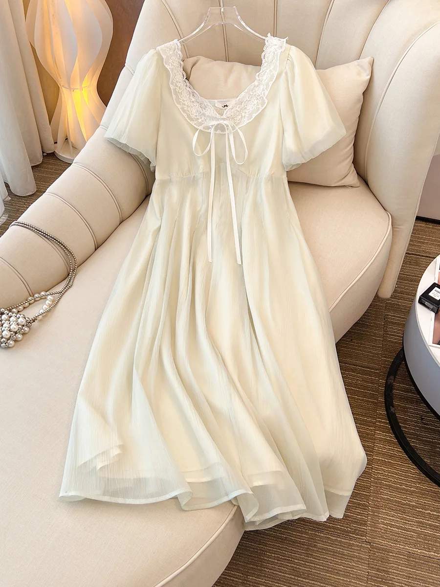 140Kg Plus Size Women's Bust 143 Summer Loose Lace Gentle Style Waist Cinched Mid Length Dress 4XL 5XL 6XL 7XL 8XL
140Kg Plus Size Women's Bust 143 Summer Loose Lace Gentle Style Waist Cinched Mid Length Dress 4XL 5XL 6XL 7XL 8XL