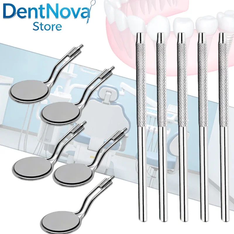 10pcs Dental Mouth Mirror Anti-Fog Double-Sided Rhodium Coated Dentist Tools Reusable Oral Check Mirror High Quality
10pcs Dental Mouth Mirror Anti-Fog Double-Sided Rhodium Coated Dentist Tools Reusable Oral Check Mirror High Quality