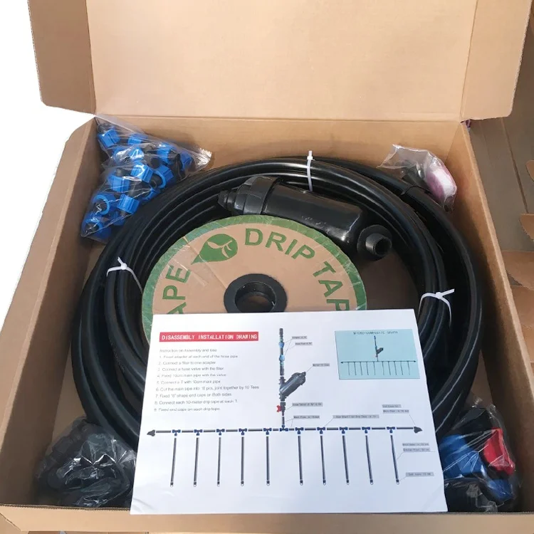 Customized Agricultural Drip Irrigation System Kits for 100 SQM Farmland Garden Irrigation
Customized Agricultural Drip Irrigation System Kits for 100 SQM Farmland Garden Irrigation