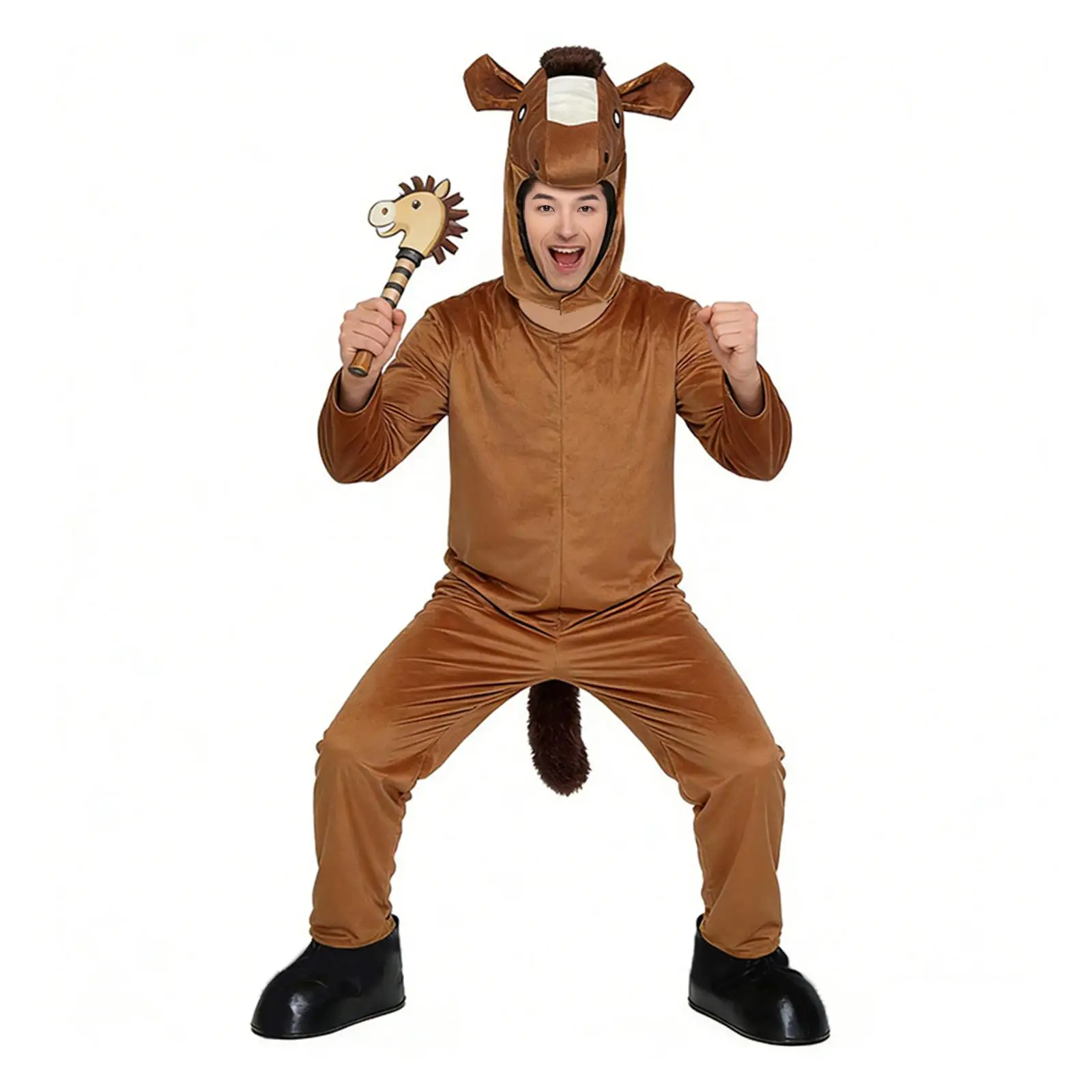 Adult Horse Costume Funny Unisex Fancy Dress Prop for Performance Party Carnival
Adult Horse Costume Funny Unisex Fancy Dress Prop for Performance Party Carnival