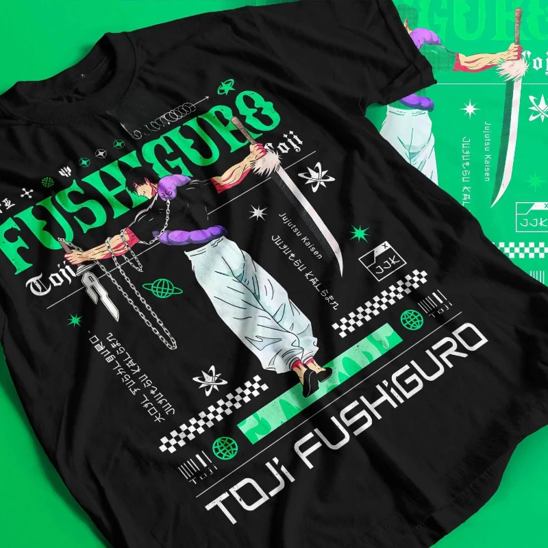 American Jujutsu Kaisen Fushiguro Toji T-Shirt Men's T-Shirt Summer New Vintage Fashion Men's and Women's Streetwear
American Jujutsu Kaisen Fushiguro Toji T-Shirt Men's T-Shirt Summer New Vintage Fashion Men's and Women's Streetwear