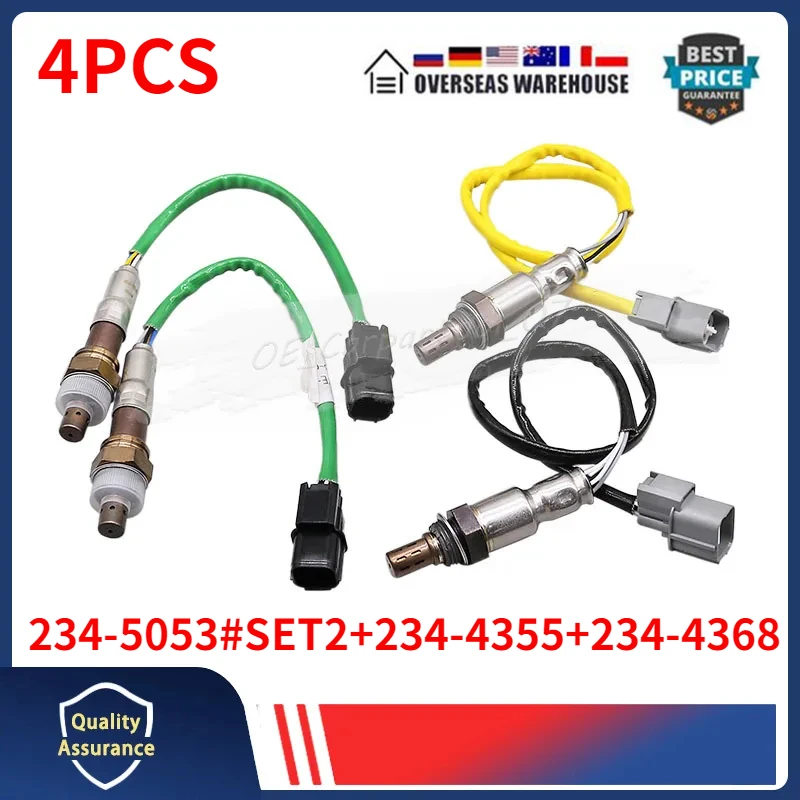 4PCS Oxygen Sensor For 2007-2010 Honda Odyssey 3.5L Upstream & Downstream 234-5053 234-4355 234-4368 36531-RYE-A01 36532-RCA-A51
4PCS Oxygen Sensor For 2007-2010 Honda Odyssey 3.5L Upstream & Downstream 234-5053 234-4355 234-4368 36531-RYE-A01 36532-RCA-A51