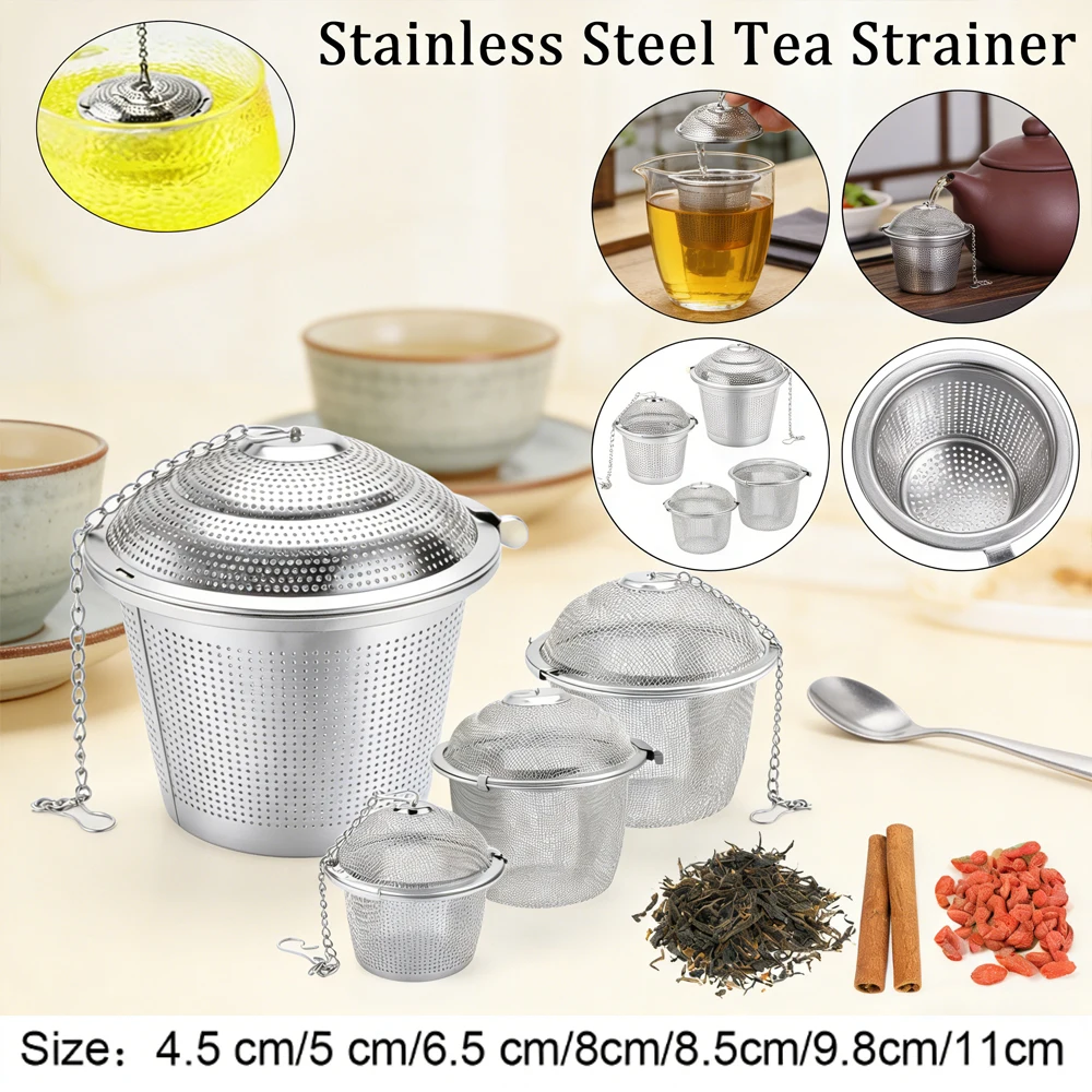 3-1pcs Portable Tea Strainer Set , Stainlesss Steel Infuser Ball with Chain for Loose Tea, Perfect Home/Office/Gift
3-1pcs Portable Tea Strainer Set , Stainlesss Steel Infuser Ball with Chain for Loose Tea, Perfect Home/Office/Gift