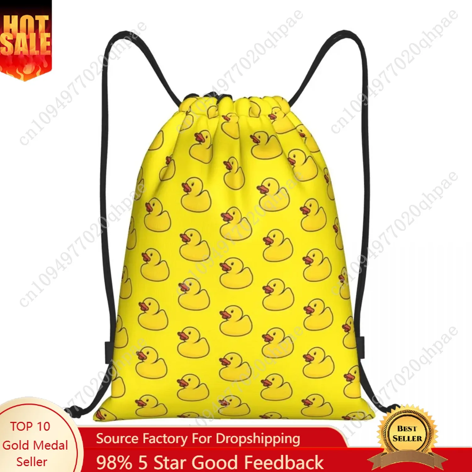 Custom Yellow Rubber Ducks Drawstring Backpack Women Men Gym Sport Sackpack Foldable Training Bag Sack
Custom Yellow Rubber Ducks Drawstring Backpack Women Men Gym Sport Sackpack Foldable Training Bag Sack
