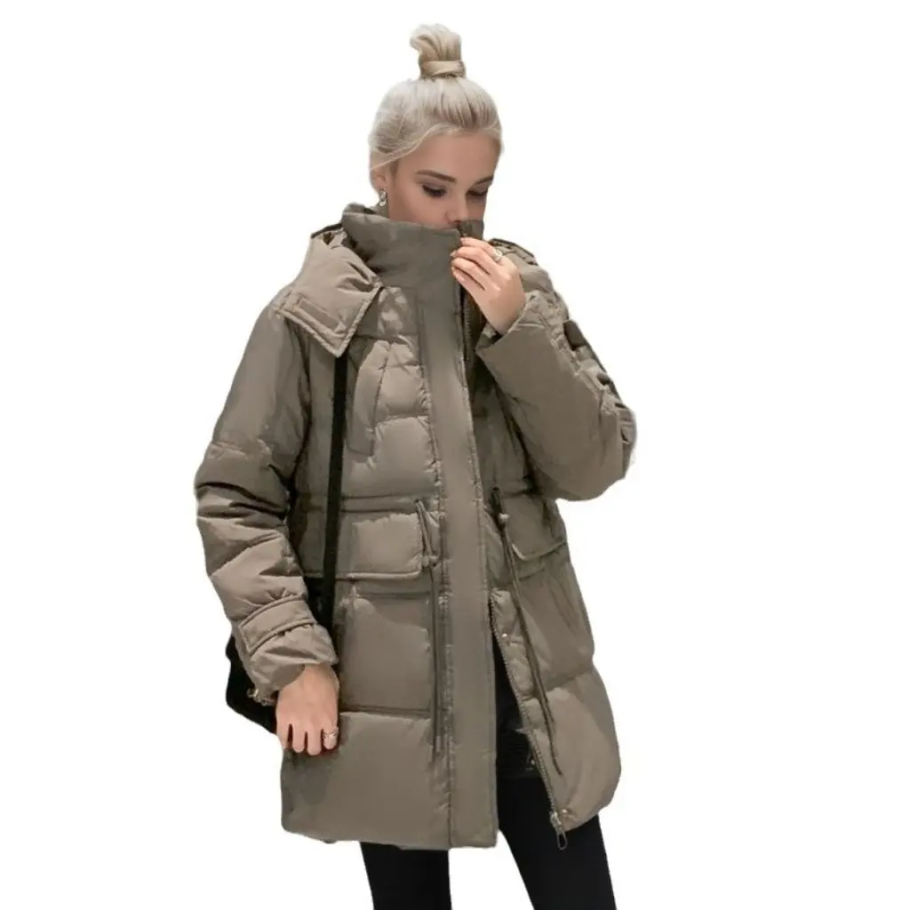 Women's down Cotton-Padded Jacket Mid-Length Winter Thick Slimming Overalls for Small People New Style
Women's down Cotton-Padded Jacket Mid-Length Winter Thick Slimming Overalls for Small People New Style