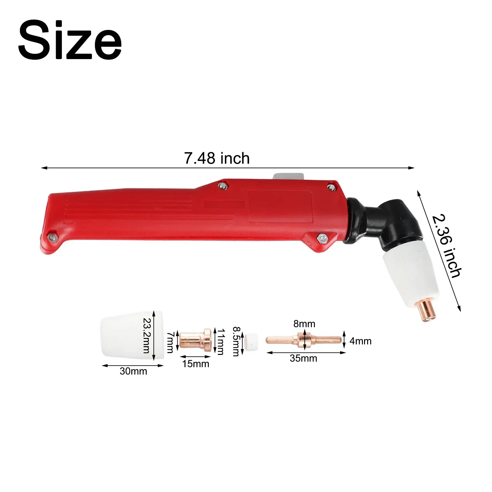 Cutting Torch Head Machine Torch Body 12mm 30/40A 40A Inverter Cutting Tool PT31/LG40 Plasma Cutter High Quality
Cutting Torch Head Machine Torch Body 12mm 30/40A 40A Inverter Cutting Tool PT31/LG40 Plasma Cutter High Quality
