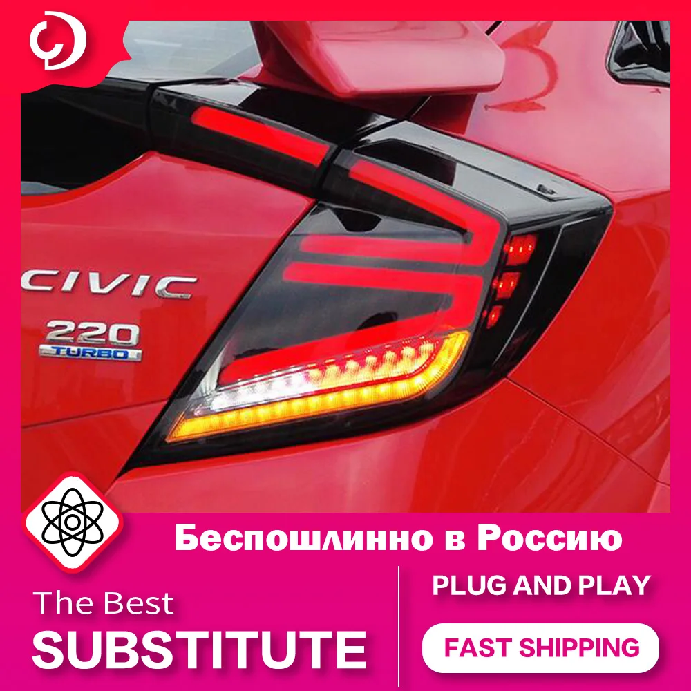 AKD Car Styling Taillights for Honda Civic X Hatchback 2016-2021 LED Taillights DRL Rear Reverse Brake Light Accessories
AKD Car Styling Taillights for Honda Civic X Hatchback 2016-2021 LED Taillights DRL Rear Reverse Brake Light Accessories