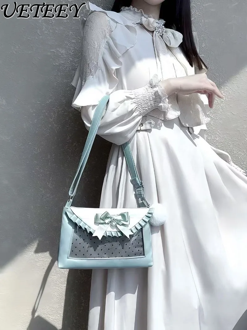 Japanese Style Original Ribbon Satin Anime Small Handbag Sweet Girls Versatile Bow Crossbody Shoulder Bag Makeup Bags
Japanese Style Original Ribbon Satin Anime Small Handbag Sweet Girls Versatile Bow Crossbody Shoulder Bag Makeup Bags