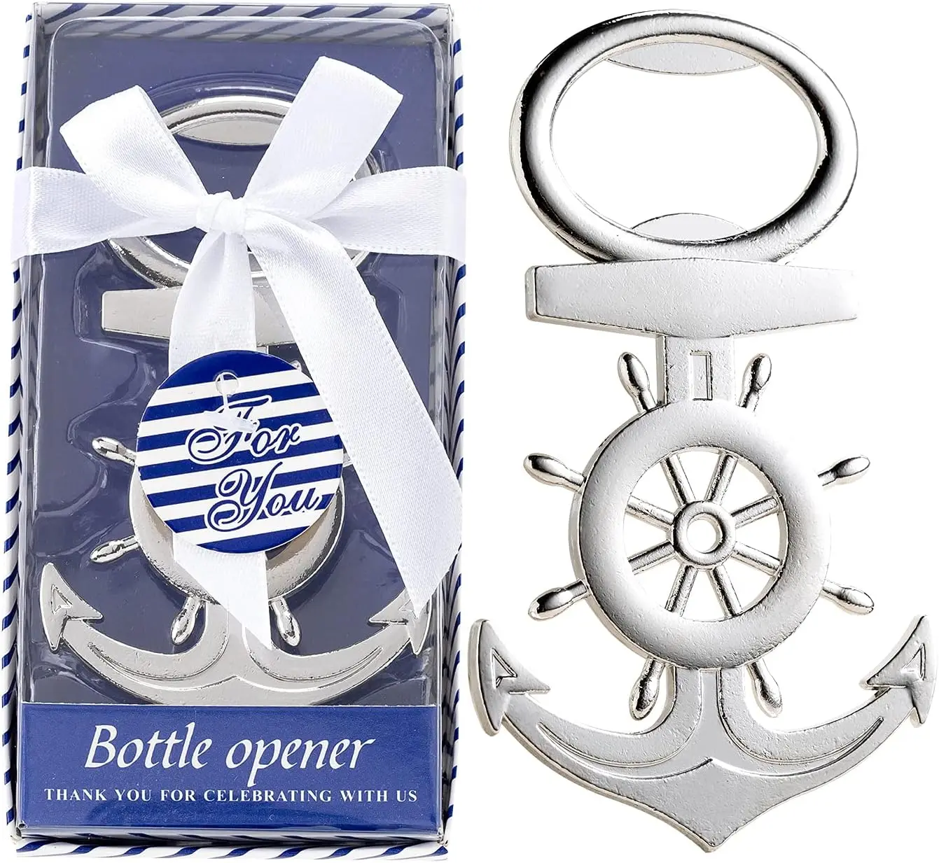 50 Anchor Bottle Openers for Nautical Party Favors, Wedding Gifts, Bridal Shower Decorations, Baby Shower Souvenirs with Boxes
50 Anchor Bottle Openers for Nautical Party Favors, Wedding Gifts, Bridal Shower Decorations, Baby Shower Souvenirs with Boxes