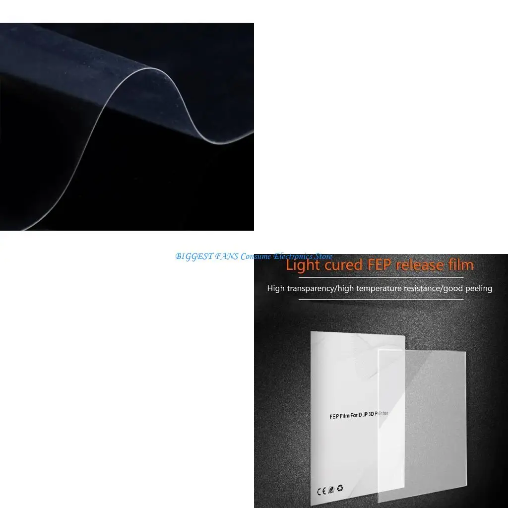 2Pcs/Lot Original FEP Release Film High Transmittance Strength 200x280mm For LCD SLA Resin DLP Printer
2Pcs/Lot Original FEP Release Film High Transmittance Strength 200x280mm For LCD SLA Resin DLP Printer