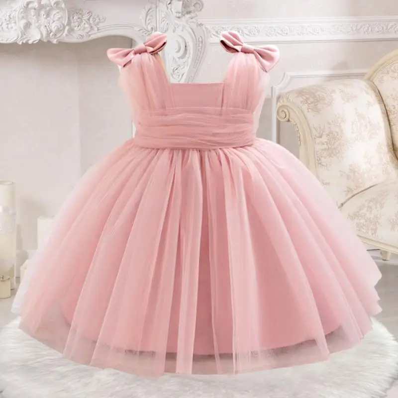 Girls Summer New Solid Color Bow Mesh Sweet and Cute Princess Dress Children's Day School Performance Dress
Girls Summer New Solid Color Bow Mesh Sweet and Cute Princess Dress Children's Day School Performance Dress