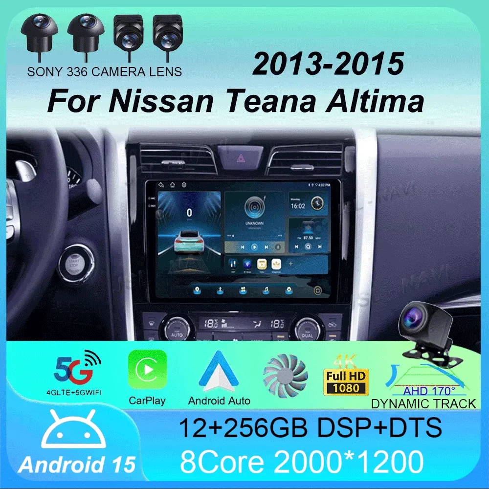 Car Radio Android 15 Carplay For Nissan Teana Altima 2013 2014 2015 GPS Multimedia Video Player DSP Stereo 360 Camera Head Unit
Car Radio Android 15 Carplay For Nissan Teana Altima 2013 2014 2015 GPS Multimedia Video Player DSP Stereo 360 Camera Head Unit