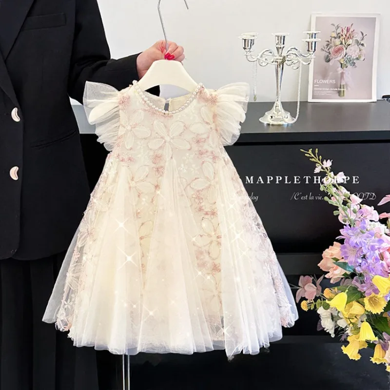 Girls' Summer Princess Skirt 2026 New Style Little Girls' Elegant Little Flying Sleeve Fashion Dress Children's Tank Top Skirt
Girls' Summer Princess Skirt 2026 New Style Little Girls' Elegant Little Flying Sleeve Fashion Dress Children's Tank Top Skirt