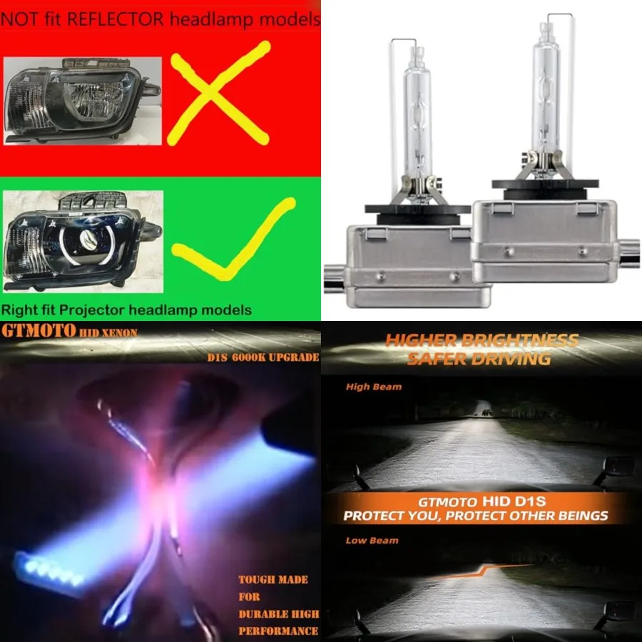 D1S HID Bulbs for 2010 2011 2012 2013 Chevy Camaro SS Headlight Xenon Projector Model Only, RS ZL1 Coupe Halo O-Ring Headlamp,
D1S HID Bulbs for 2010 2011 2012 2013 Chevy Camaro SS Headlight Xenon Projector Model Only, RS ZL1 Coupe Halo O-Ring Headlamp,