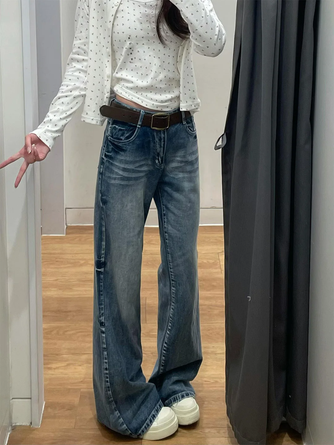High Waist Bell Bottom Denim Jeans Women's Retro Slim Fit Floor Length American Style Summer New Arrivals plus Size
High Waist Bell Bottom Denim Jeans Women's Retro Slim Fit Floor Length American Style Summer New Arrivals plus Size