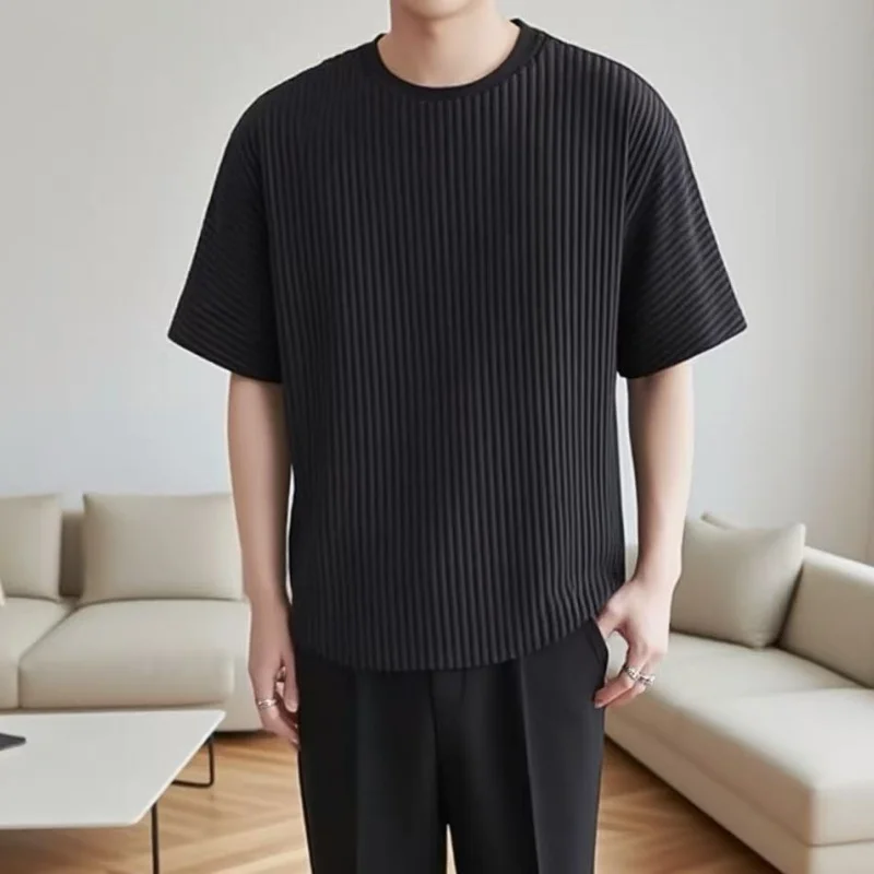 Miyake Men’s Clothing Japanese Style Pleated Oversized Crew Neck Short Sleeve Loose Casual Summer T-Shirt Top for Men Clothes
Miyake Men’s Clothing Japanese Style Pleated Oversized Crew Neck Short Sleeve Loose Casual Summer T-Shirt Top for Men Clothes