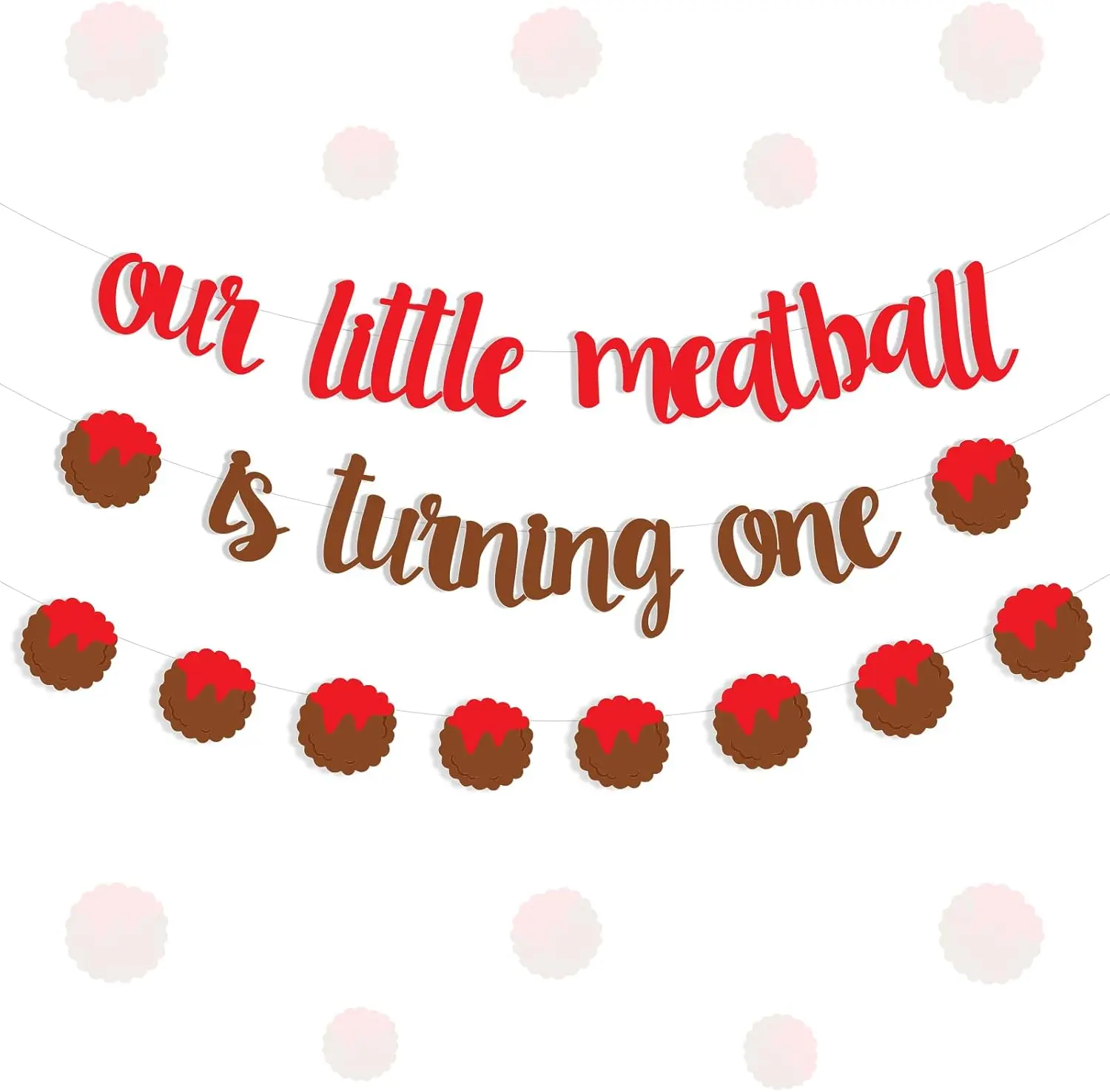 Joymemo Meatball 1st Birthday Banner, Our Little Meatball Is Turning One Banner Garland Boy First Red Italian Party Decorations
Joymemo Meatball 1st Birthday Banner, Our Little Meatball Is Turning One Banner Garland Boy First Red Italian Party Decorations