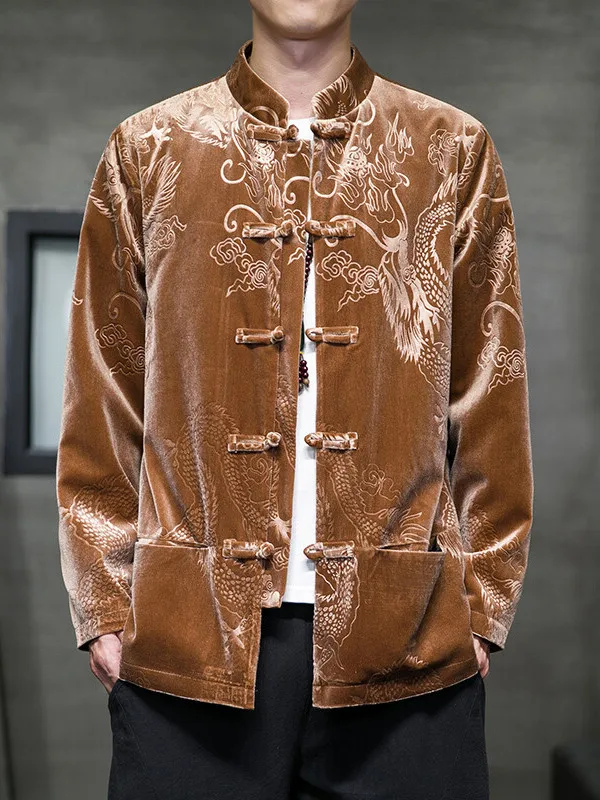 Осень-зима мужская бархатная куртка с вышивкой дракона модная молодежная китайская свободная верхняя одежда пальто
Осень-зима мужская бархатная куртка с вышивкой дракона модная молодежная китайская свободная верхняя одежда пальто