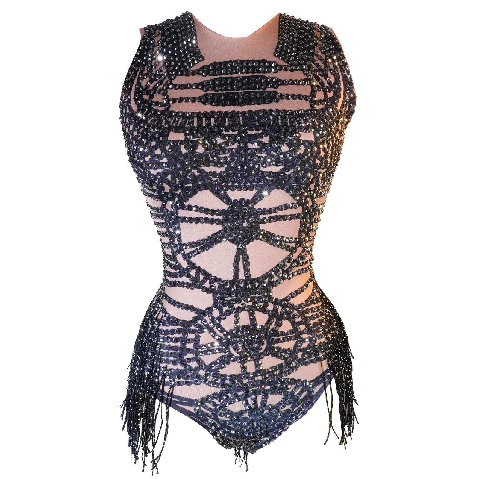 Fashion Black Rhinestones Tassel Bodysuit Women Latin Dancer Party Leotard Nightclub Bar Stage Performance Dance Festival Outfit
Fashion Black Rhinestones Tassel Bodysuit Women Latin Dancer Party Leotard Nightclub Bar Stage Performance Dance Festival Outfit