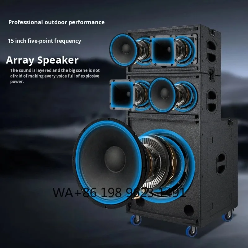 500W High Power 15inch Multi-functional Mobile Battery Line Array Speaker RGB Outdoor Stage Audio for Square Dance Performance
500W High Power 15inch Multi-functional Mobile Battery Line Array Speaker RGB Outdoor Stage Audio for Square Dance Performance
