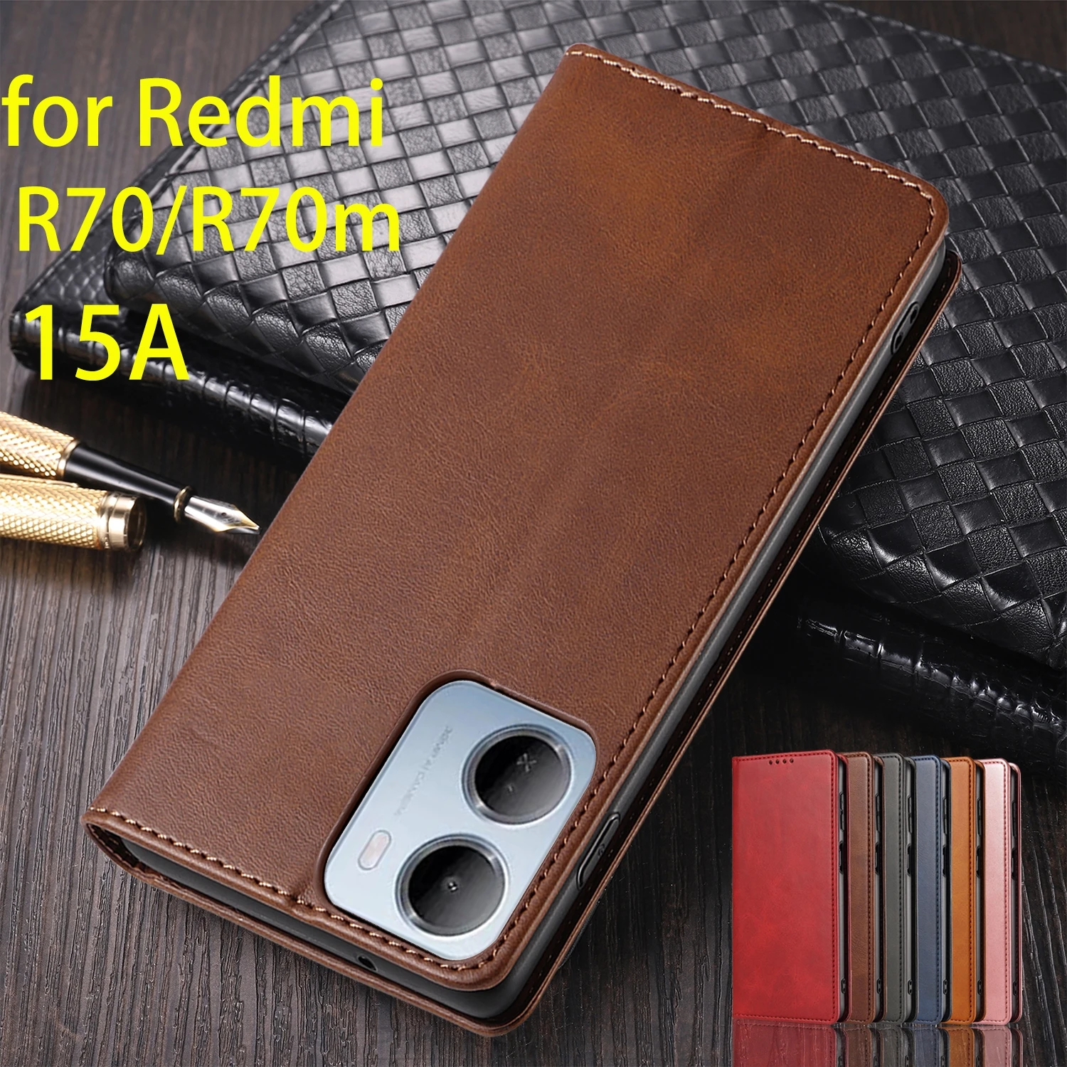 Leather Case for Xiaomi Redmi 15A / R70 R70m Flip Case Card Holder Holster Magnetic Attraction Cover Wallet Case Fundas Coque
Leather Case for Xiaomi Redmi 15A / R70 R70m Flip Case Card Holder Holster Magnetic Attraction Cover Wallet Case Fundas Coque