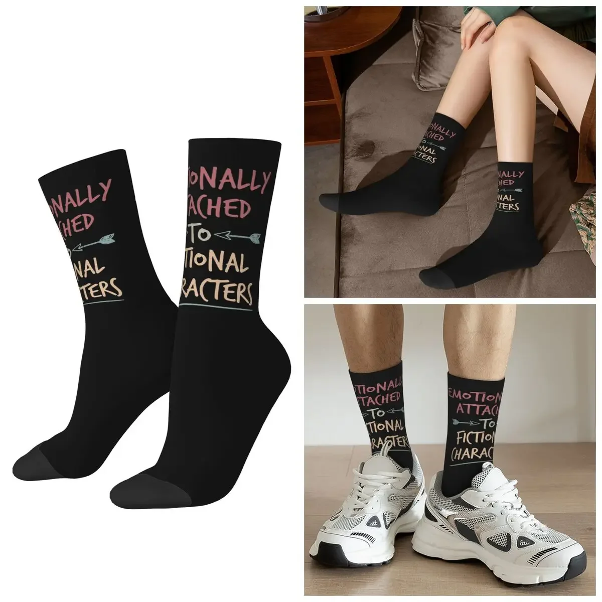 All Seasons Emotionally Attached To Fictional Characters Socks Crew Socks Casual Stockings for Men Women Valentine's Day Gifts
All Seasons Emotionally Attached To Fictional Characters Socks Crew Socks Casual Stockings for Men Women Valentine's Day Gifts