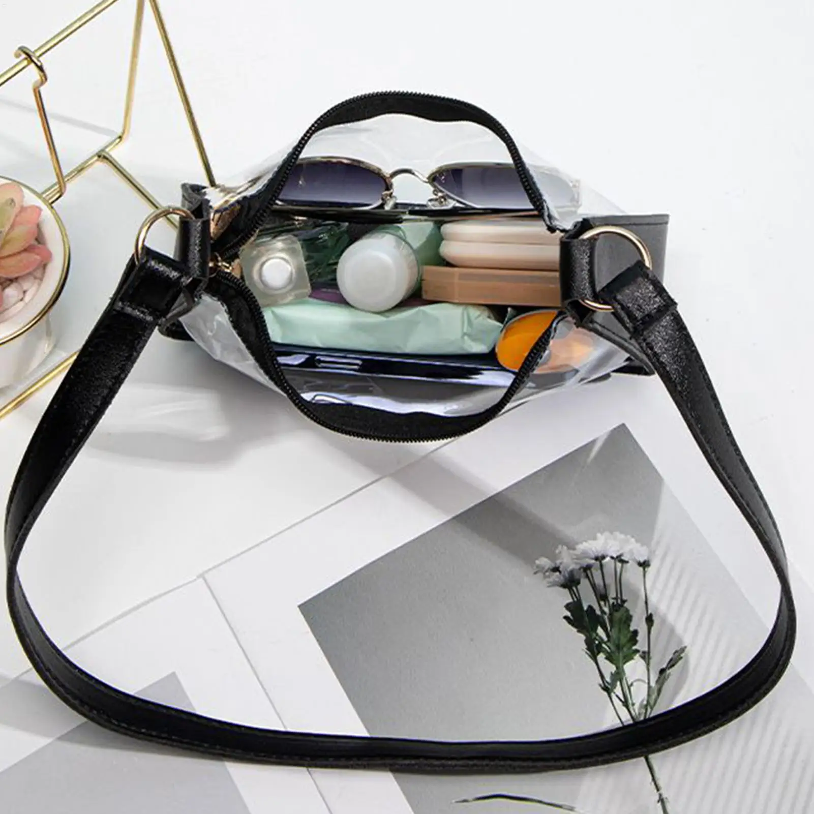 Прозрачный кошелек для женщин, прозрачные сумки для женщин, стильный регулируемый плечевой ремень, сумка-тоут для вечеринки, работы, путешествий, пляжного наряда
Прозрачный кошелек для женщин, прозрачные сумки для женщин, стильный регулируемый плечевой ремень, сумка-тоут для вечеринки, работы, путешествий, пляжного наряда