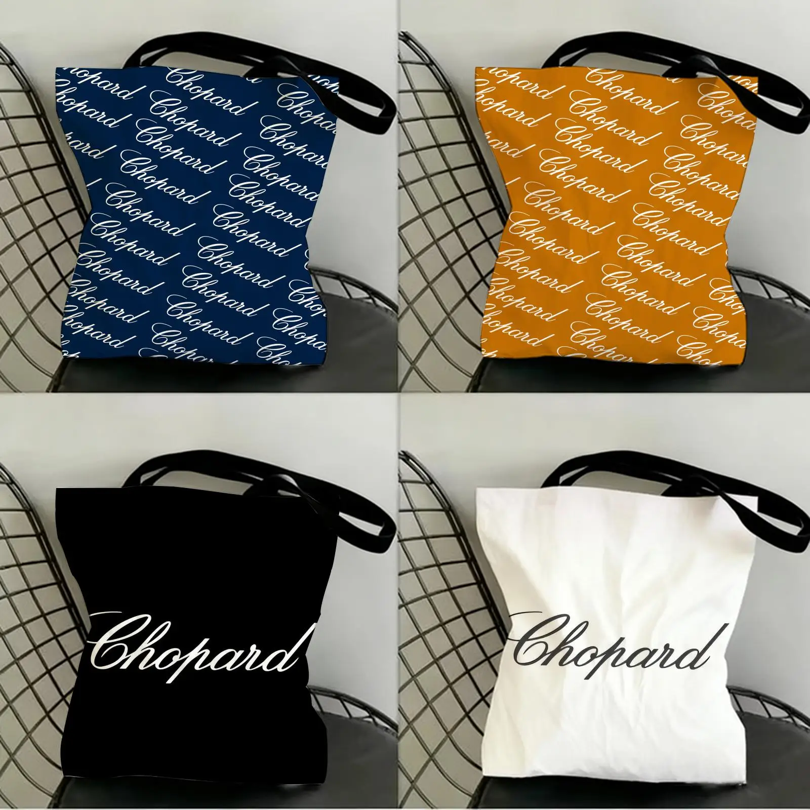 Brand C-Chopard Jewelry Storage Bags Canvas Double-Sided Print Shopping Bag Large Capacity Aesthetic Reusable Tote Bag
Brand C-Chopard Jewelry Storage Bags Canvas Double-Sided Print Shopping Bag Large Capacity Aesthetic Reusable Tote Bag