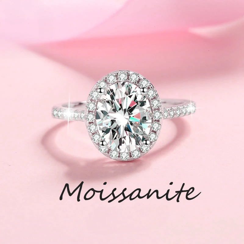 Unique Design Luxury Oval 1/2 Carat VVS1 D Color Moissanite Diamond Ring, New Style Sparkling PT950 Platinum Best Gift for Women
Unique Design Luxury Oval 1/2 Carat VVS1 D Color Moissanite Diamond Ring, New Style Sparkling PT950 Platinum Best Gift for Women