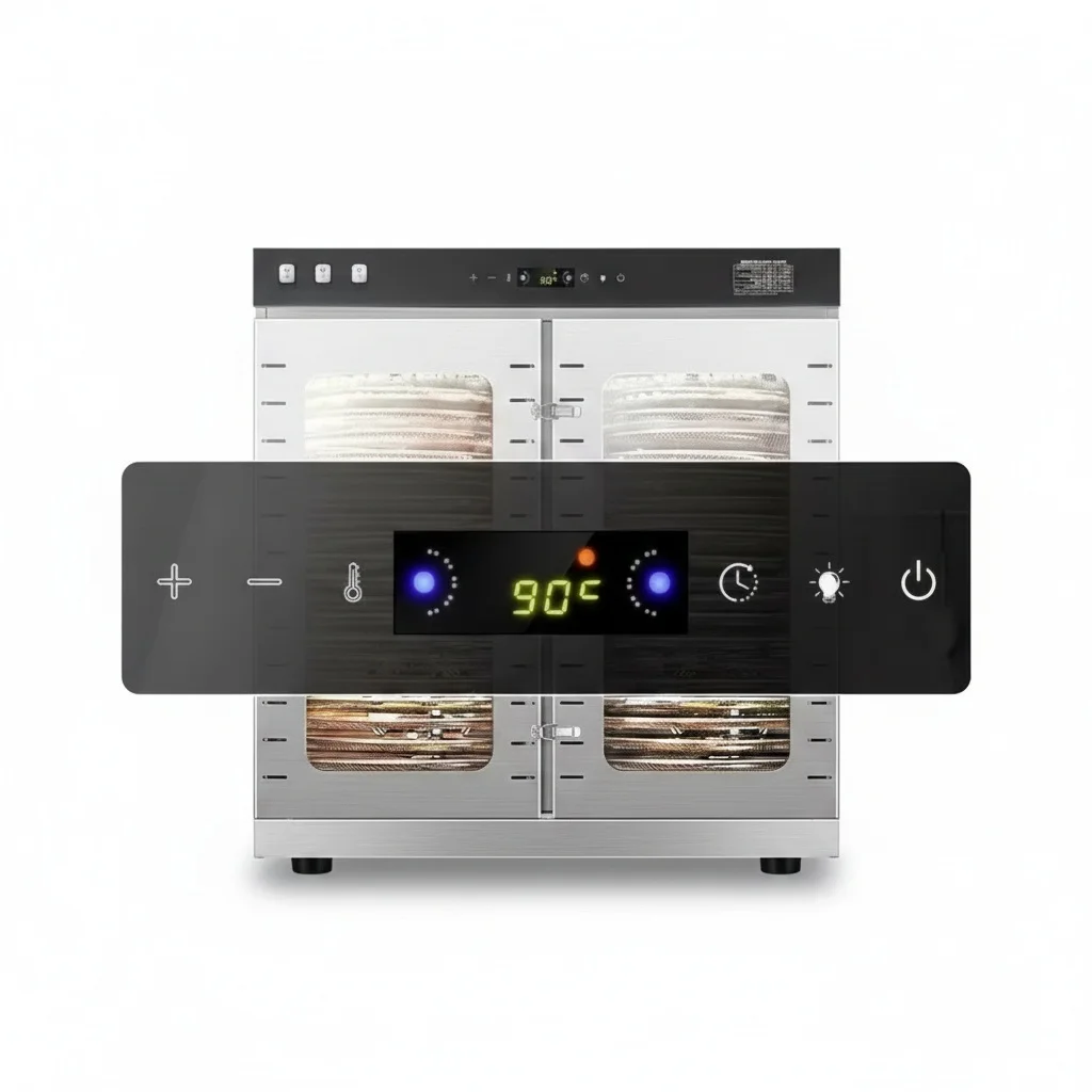 Commercial Food Dehydrator, Stainless Steel Industrial Drying Machine with Timer, Fruit Vegetable Meat Tray Dryer
Commercial Food Dehydrator, Stainless Steel Industrial Drying Machine with Timer, Fruit Vegetable Meat Tray Dryer