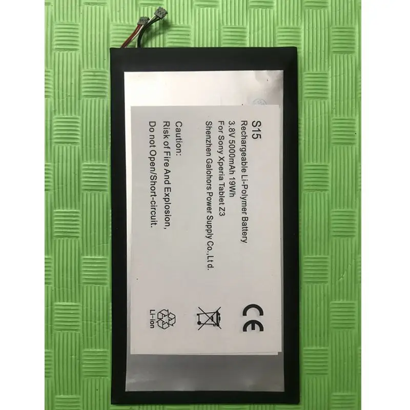 5 шт./пакет литий-полимерный аккумулятор 3,8 В для SONY TABLET Z3 LIS1569ERPC, высокое качество
5 шт./пакет литий-полимерный аккумулятор 3,8 В для SONY TABLET Z3 LIS1569ERPC, высокое качество