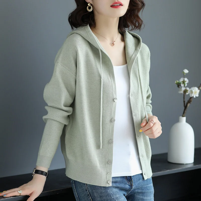 2023 Spring Summer Short Knit Cardigan Jacket Women Sweater Hoodies Solid Casual Top Single-breasted Knitwears Female Sweaters
2023 Spring Summer Short Knit Cardigan Jacket Women Sweater Hoodies Solid Casual Top Single-breasted Knitwears Female Sweaters
