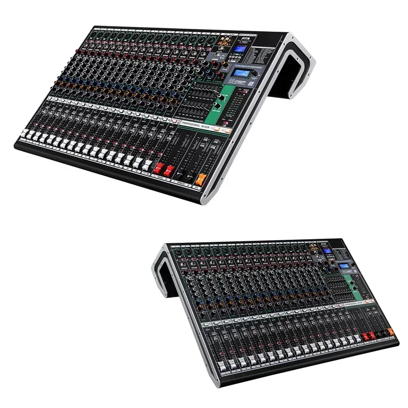 24Channels Music Professional Record Mixer Stage Professional DJ Mixer 24CH Music Synthesis DSP Digital Audio Reverb Controller
24Channels Music Professional Record Mixer Stage Professional DJ Mixer 24CH Music Synthesis DSP Digital Audio Reverb Controller