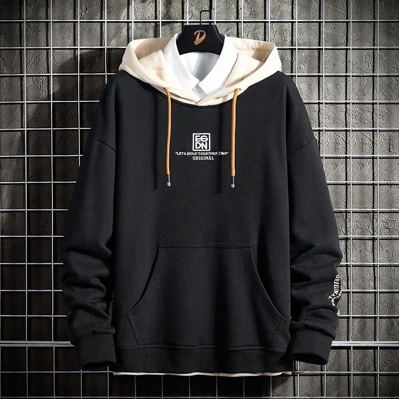 Men's Casual Hoodies Harajuku Hooded Sweatshirt Men Fake Two Pieces Hoodies Male Printed Streetwear Motorcycle Hooded Shirt
Men's Casual Hoodies Harajuku Hooded Sweatshirt Men Fake Two Pieces Hoodies Male Printed Streetwear Motorcycle Hooded Shirt