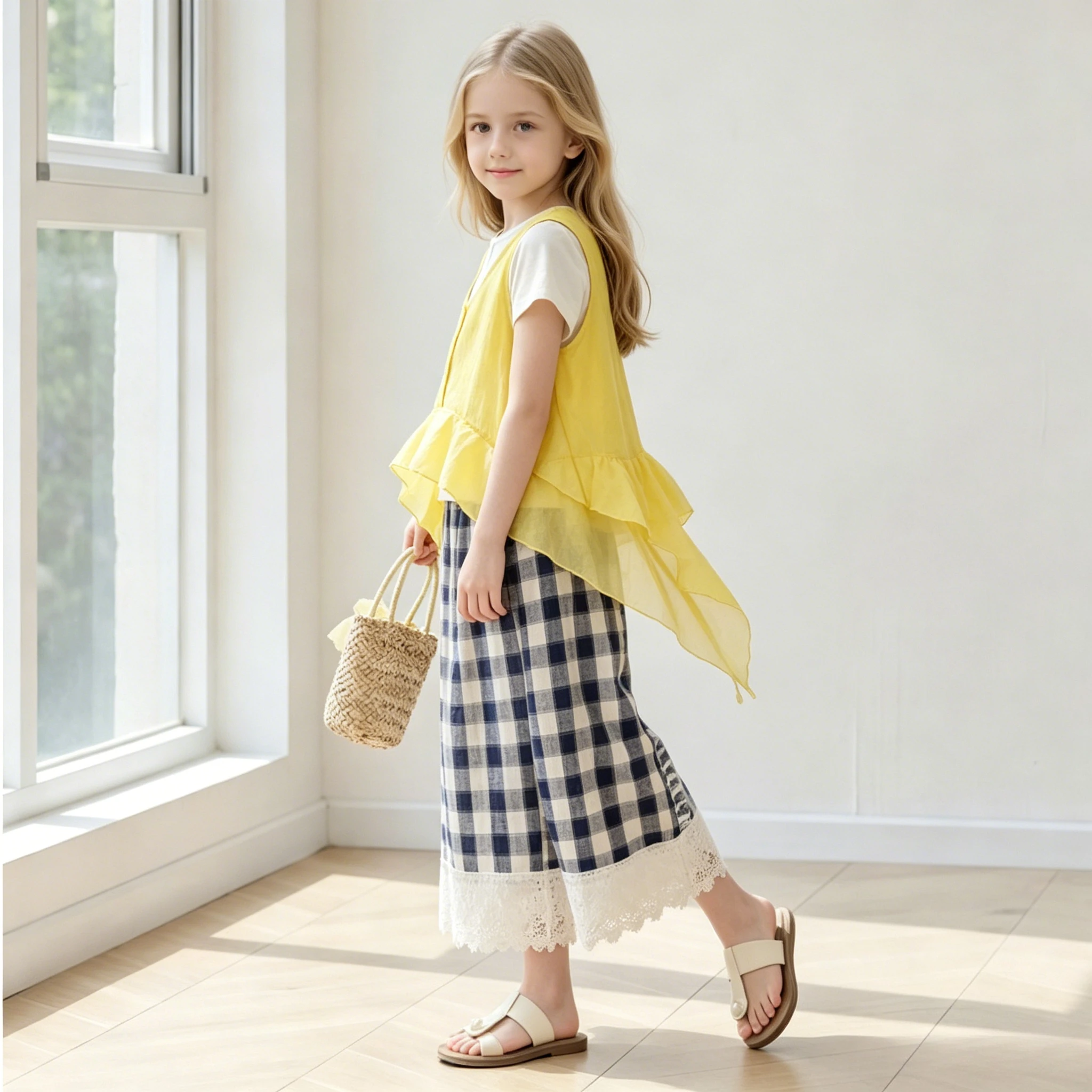 Girls Summer Set 3pcs Outfit Vest Casual T-shirt Plaid Pants Daily Clothes for School Outdoor Camping Holiday Teen Kids Outfits
Girls Summer Set 3pcs Outfit Vest Casual T-shirt Plaid Pants Daily Clothes for School Outdoor Camping Holiday Teen Kids Outfits