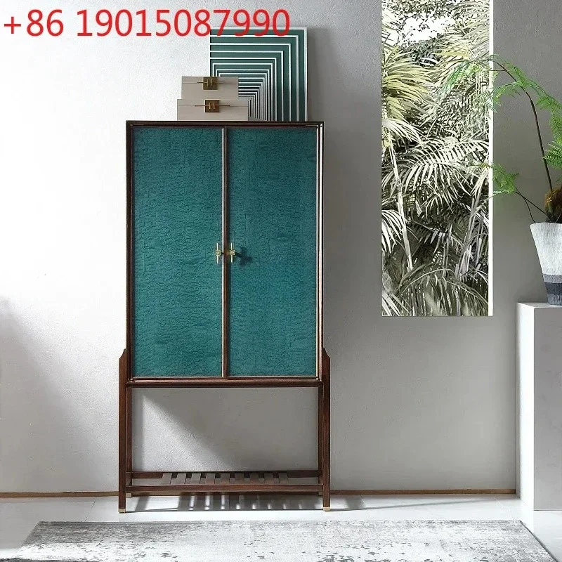 Modern New Chinese Style Blackwood Double Door Wine Cooler Decorative Shelf Solid Wood Locker
Modern New Chinese Style Blackwood Double Door Wine Cooler Decorative Shelf Solid Wood Locker