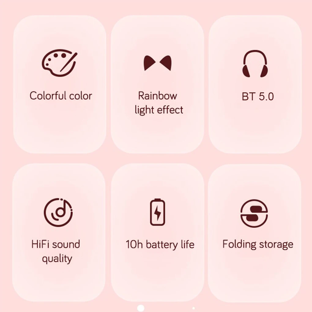 Glow Headset Wireless Ear Stud Gaming Supplies Разноцветные функциональные розовые
Glow Headset Wireless Ear Stud Gaming Supplies Разноцветные функциональные розовые